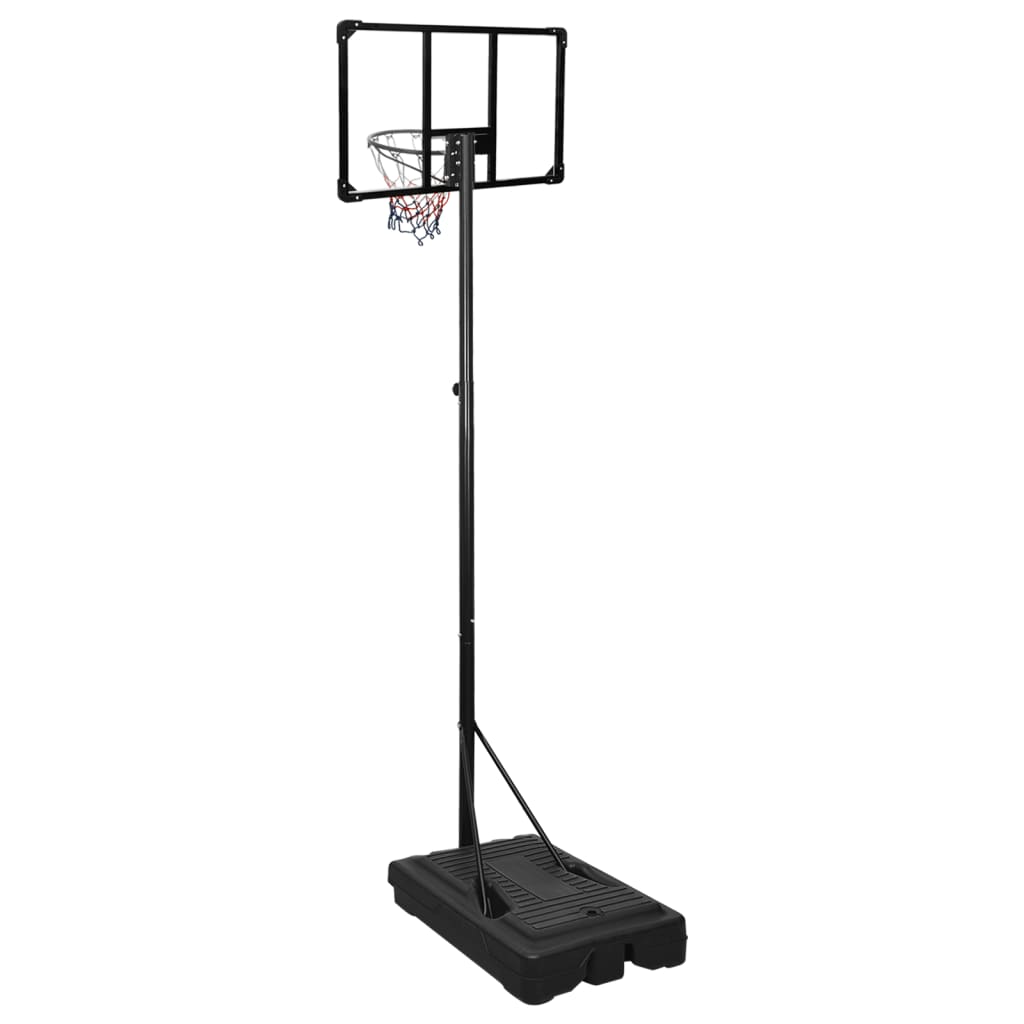 Basketbalstandaard 235-305 cm polycarbonaat transparant