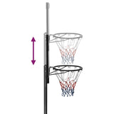 Basketbalstandaard 235-305 cm polycarbonaat transparant