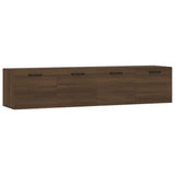 Wandkasten 2 st 60x36,5x35 cm bewerkt hout bruin eikenkleur