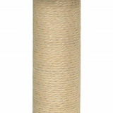 Kattenmeubel met sisal krabpaal 74 cm lichtgrijs