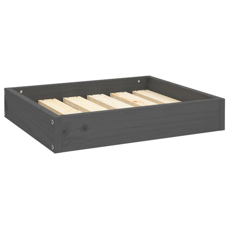 Hondenmand 51,5x44x9 cm massief grenenhout grijs - AllerleiShop