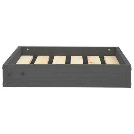 Hondenmand 51,5x44x9 cm massief grenenhout grijs - AllerleiShop