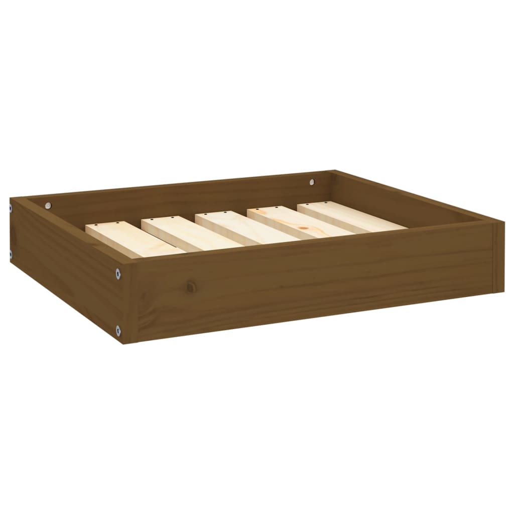 Hondenmand 51,5x44x9 cm massief grenenhout honingbruin - AllerleiShop