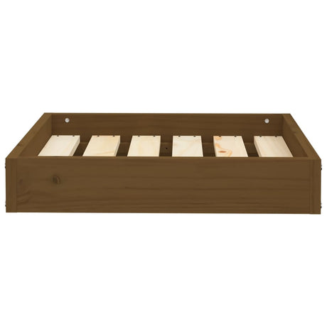 Hondenmand 51,5x44x9 cm massief grenenhout honingbruin - AllerleiShop