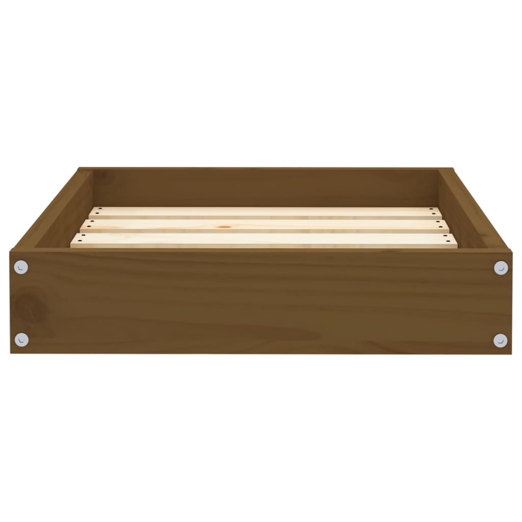 Hondenmand 51,5x44x9 cm massief grenenhout honingbruin - AllerleiShop