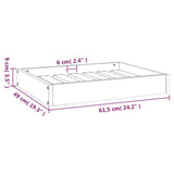 Hondenmand 61,5x49x9 cm massief grenenhout - AllerleiShop