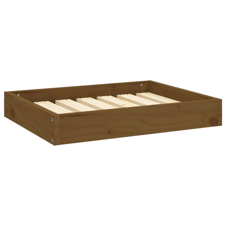 Hondenmand 61,5x49x9 cm massief grenenhout honingbruin - AllerleiShop