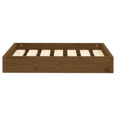 Hondenmand 61,5x49x9 cm massief grenenhout honingbruin - AllerleiShop