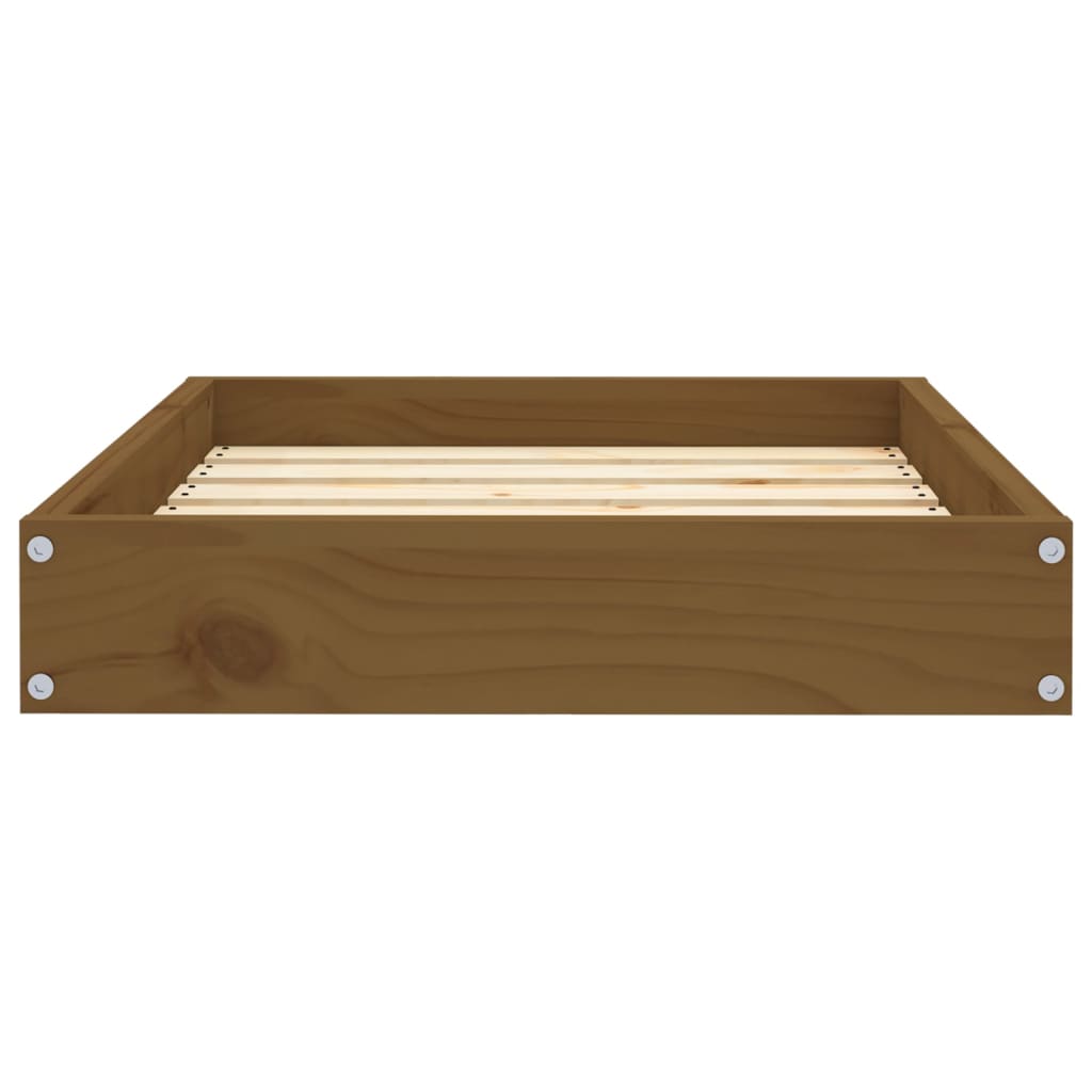 Hondenmand 61,5x49x9 cm massief grenenhout honingbruin - AllerleiShop