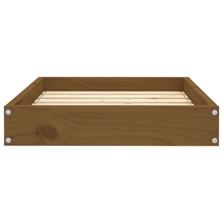 Hondenmand 61,5x49x9 cm massief grenenhout honingbruin - AllerleiShop