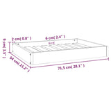 Hondenmand 71,5x54x9 cm massief grenenhout honingbruin - AllerleiShop