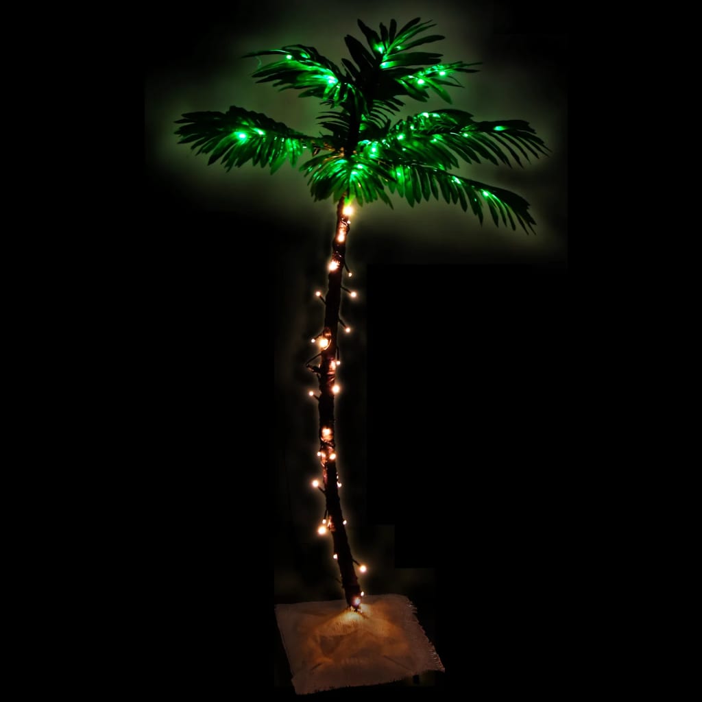 Palmboom LED 72 LED's warmwit 120 cm - AllerleiShop