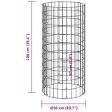 Compostbak Ø50x100 cm gegalvaniseerd staal