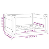 Hondenmand 55,5x45,5x28 cm massief grenenhout - AllerleiShop