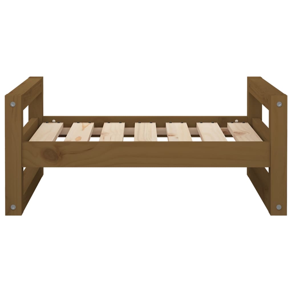 Hondenmand 65,5x50,5x28 cm massief grenenhout honingbruin - AllerleiShop