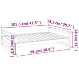 Hondenmand 105,5x75,5x28 cm massief grenenhout - AllerleiShop