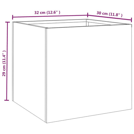 Plantenbak 32x30x29 cm cortenstaal - AllerleiShop