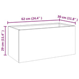 Plantenbak 62x30x29 cm cortenstaal - AllerleiShop