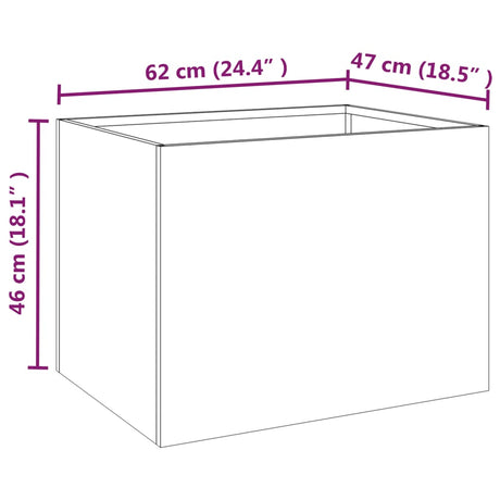 Plantenbak 62x47x46 cm cortenstaal - AllerleiShop