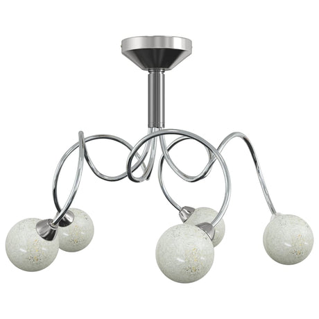 Plafondlamp met glasbollen rond 5xG9 - AllerleiShop