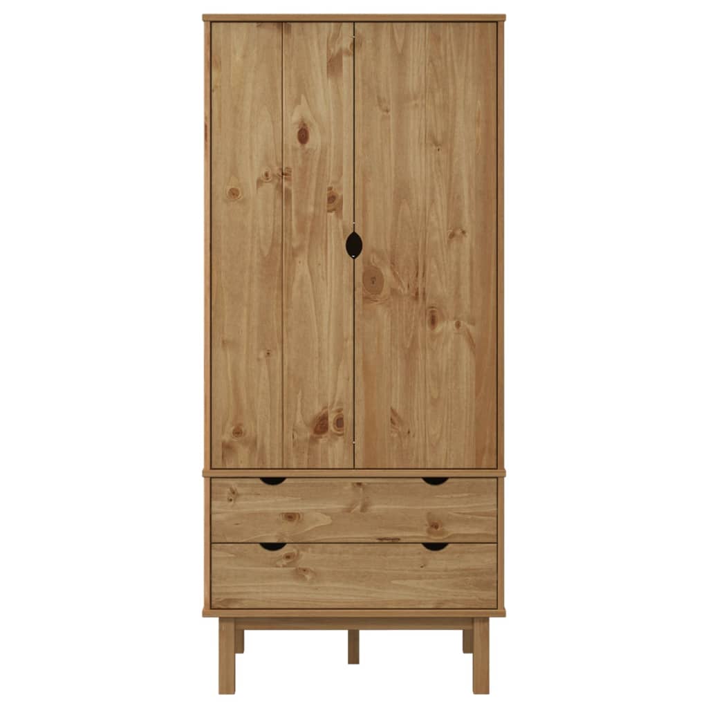 Kledingkast OTTA 76,5x53x172 cm massief grenenhout - AllerleiShop