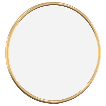 Wandspiegel rond Ø20 cm goudkleurig - AllerleiShop