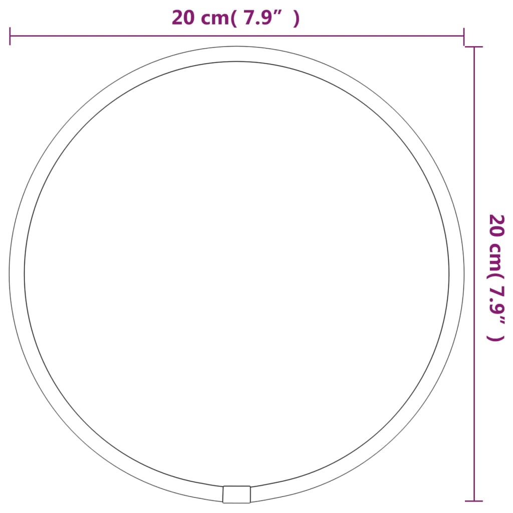 Wandspiegel rond Ø20 cm goudkleurig - AllerleiShop