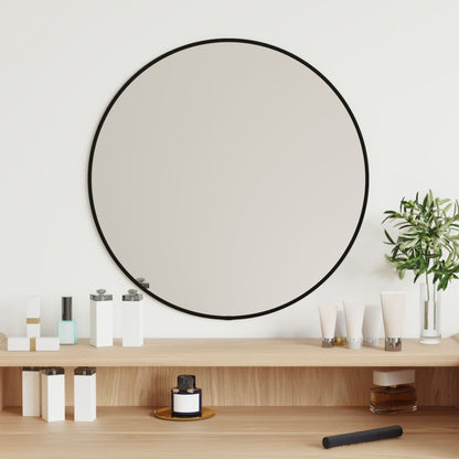 Wandspiegel rond Ø50 cm zwart - AllerleiShop