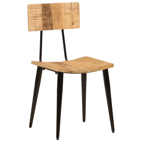 Eetkamerstoelen 2 st 44x40x80 cm massief mangohout - AllerleiShop