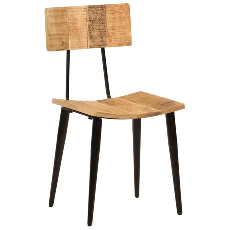 Eetkamerstoelen 2 st 44x40x80 cm massief mangohout - AllerleiShop