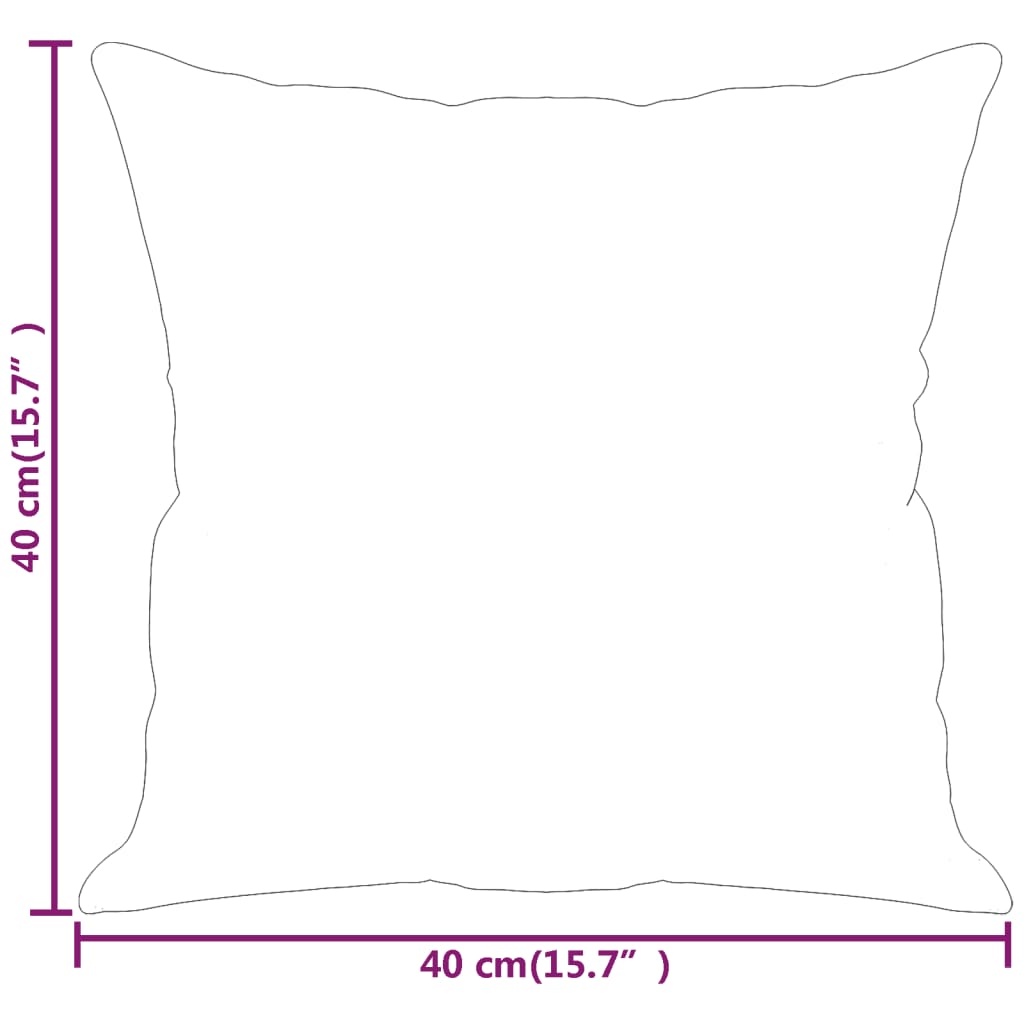 Sierkussens 2 st 40x40 cm stof wijnrood - AllerleiShop