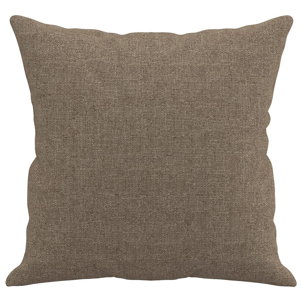 Sierkussens 2 st 40x40 cm stof taupe - AllerleiShop