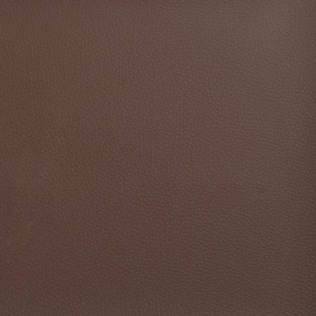 Sierkussens 2 st 40x40 cm kunstleer bruin - AllerleiShop