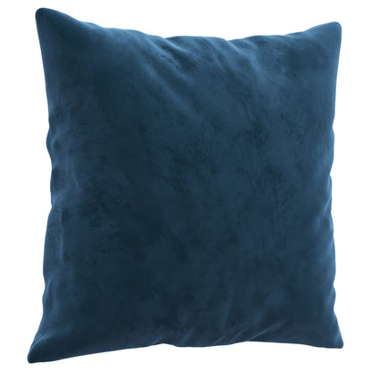 Sierkussens 2 st 40x40 cm fluweel blauw - AllerleiShop