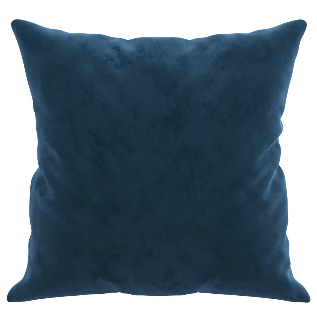 Sierkussens 2 st 40x40 cm fluweel blauw - AllerleiShop