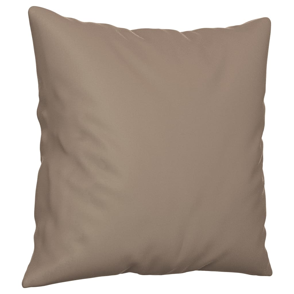 Sierkussens 2 st 40x40 cm microvezelstof taupe - AllerleiShop