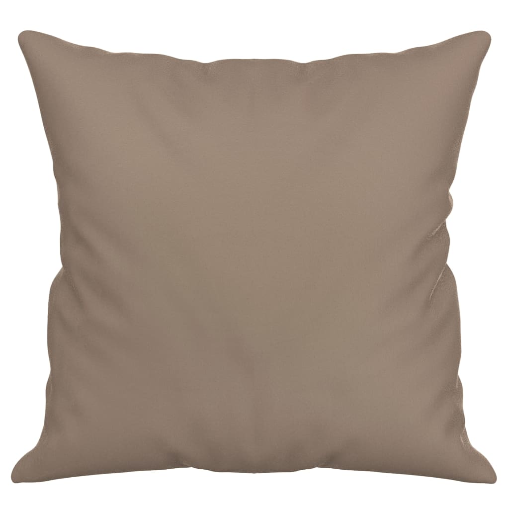 Sierkussens 2 st 40x40 cm microvezelstof taupe - AllerleiShop