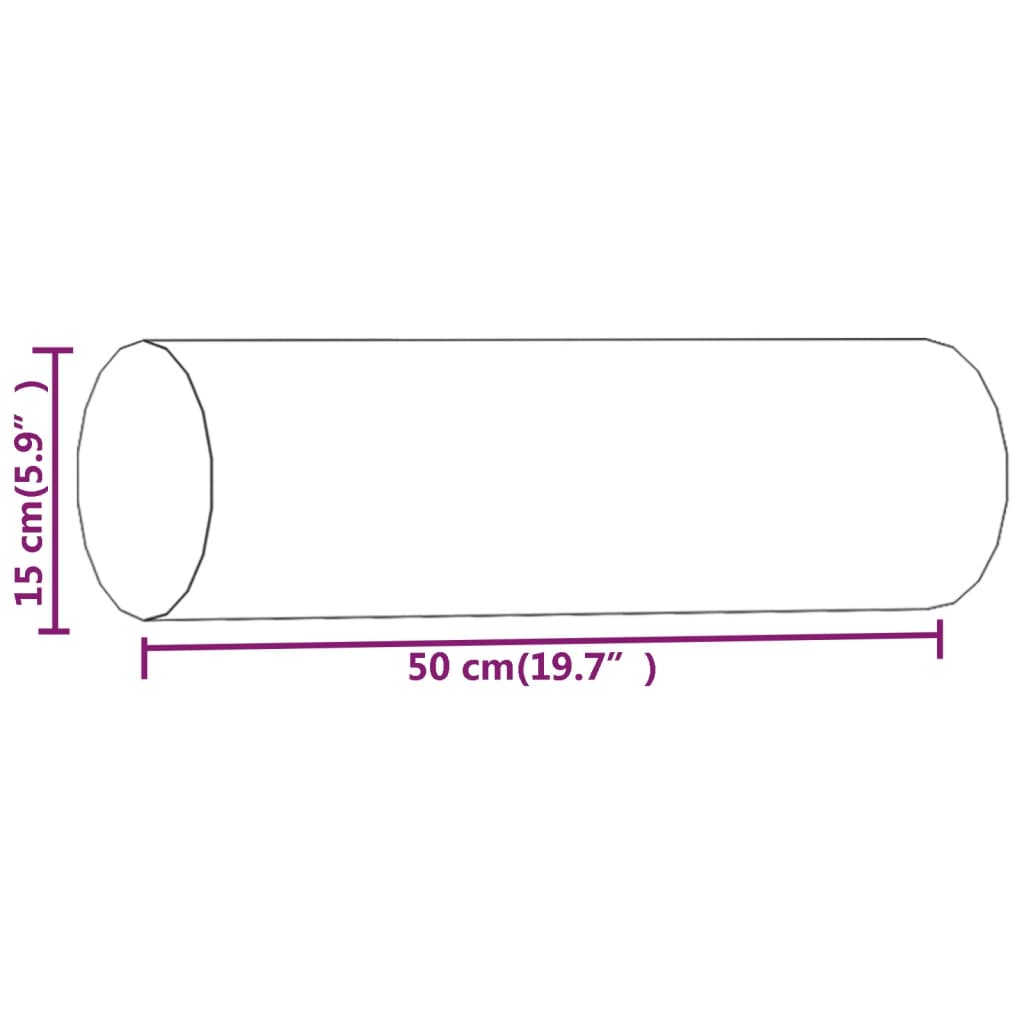 Sierkussens 2 st 15x50 cm stof lichtgrijs - AllerleiShop