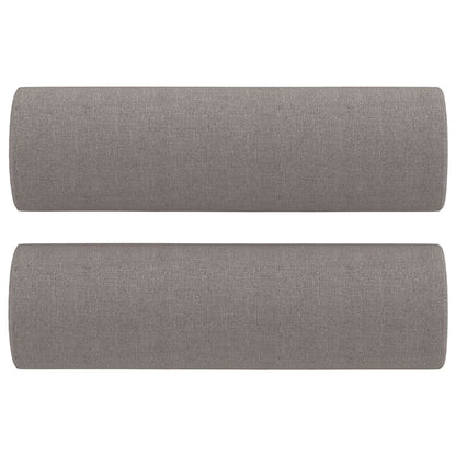 Sierkussens 2 st 15x50 cm stof taupe - AllerleiShop