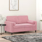 Sierkussens 2 st 15x50 cm fluweel roze - AllerleiShop