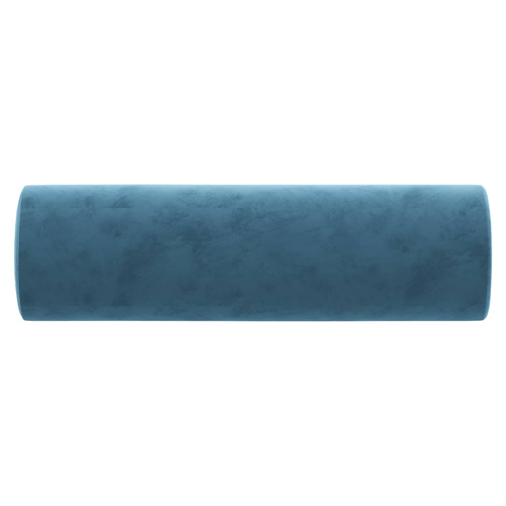 Sierkussens 2 st 15x50 cm fluweel blauw - AllerleiShop