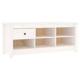 Schoenenkast 110x38x45,5 cm massief grenenhout wit - AllerleiShop