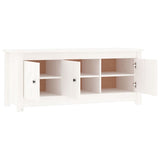 Schoenenkast 110x38x45,5 cm massief grenenhout wit - AllerleiShop