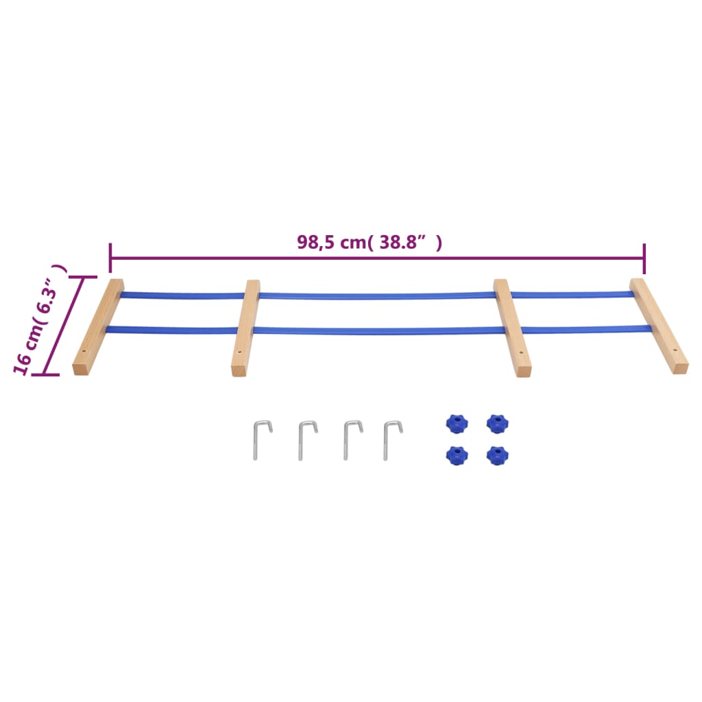 Rugleuning voor slee multiplex blauw - AllerleiShop