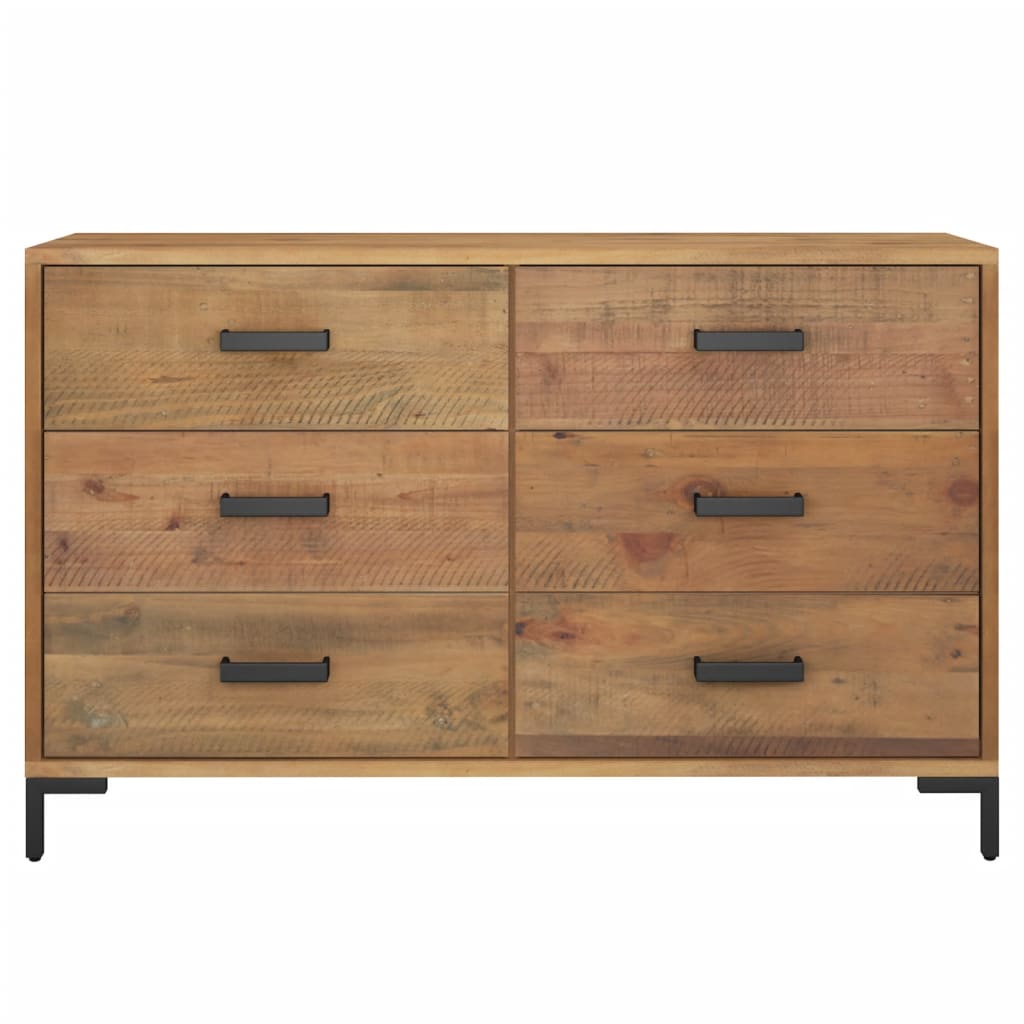 Dressoir 110x35x70 cm massief grenenhout bruin - AllerleiShop