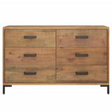 Dressoir 110x35x70 cm massief grenenhout bruin - AllerleiShop