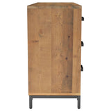 Dressoir 110x35x70 cm massief grenenhout bruin - AllerleiShop