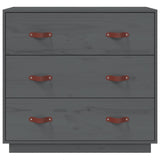 Dressoir 80x40x75 cm massief grenenhout grijs - AllerleiShop