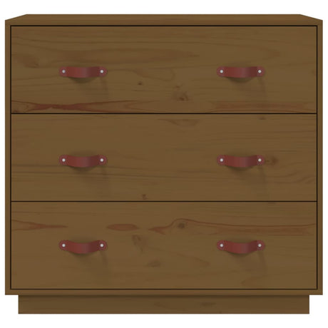 Dressoir 80x40x75 cm massief grenenhout honingbruin - AllerleiShop