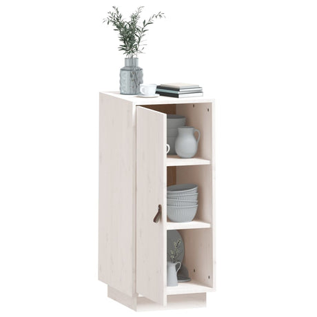 Dressoir 34x40x75 cm massief grenenhout wit - AllerleiShop